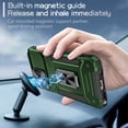 thumbnail image 2 of SaniMore for Motorola Moto G Stylus 5G Stand Case, Slide Camera Cover 360 Degree Rotating Kickstand Magnetic Car Mount Hybird Tri-layer Rugged Shell Military-grade Shockproof Anti-drop Cover,Darkgreen, 2 of 10