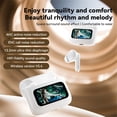 thumbnail image 2 of True Wireless Earbuds Wireless Earbuds Bluetooth Earphone Touch Screen Control Active Noise Reduction in Ear Headphone Bulit in Mic,Ivory white, 2 of 11
