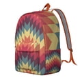 thumbnail image 2 of Modern Fashion Backpack with Artistic Graffiti Print, Abstract Psychedelic Pattern and Retro Rainbow Gradient Geometric Design, 2 of 2