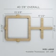 thumbnail image 2 of Ekena Millwork 40 7/8"W x 23 3/8"H x 1/4"T Large Carlisle Decorative Fretwork Wood Wall Panels, Walnut, 2 of 13