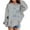 1#Grey216, variant on Byoo Toddler Girl's Oversized Hoodie Bow Graphic Pocket Hoody Sweatshirt with Long Sleeve Soft Pullovers Top,3-4T