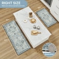 thumbnail image 4 of KUETH Kitchen Rug for Floor, Kitchen Mat Anti Fatigue, Non Slip Washable Kitchen Rug, Set of 2 Kitchen Mat 17"x47"+17"x30", Blue, 4 of 8
