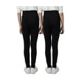 thumbnail image 2 of Tuff Athletics Youth Girl's 2-Pack Fleece Lined Leggings (Black/Black/Large), 2 of 3