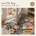 thumbnail image 5 of DEORAB 2x3 Vintage Floral Area Rugs, Machine Washable Rugs for Doorways, Non Slip Rug with Rubber Backing, Door Rug for Bedroom Entryway Dining Home Office, 5 of 11