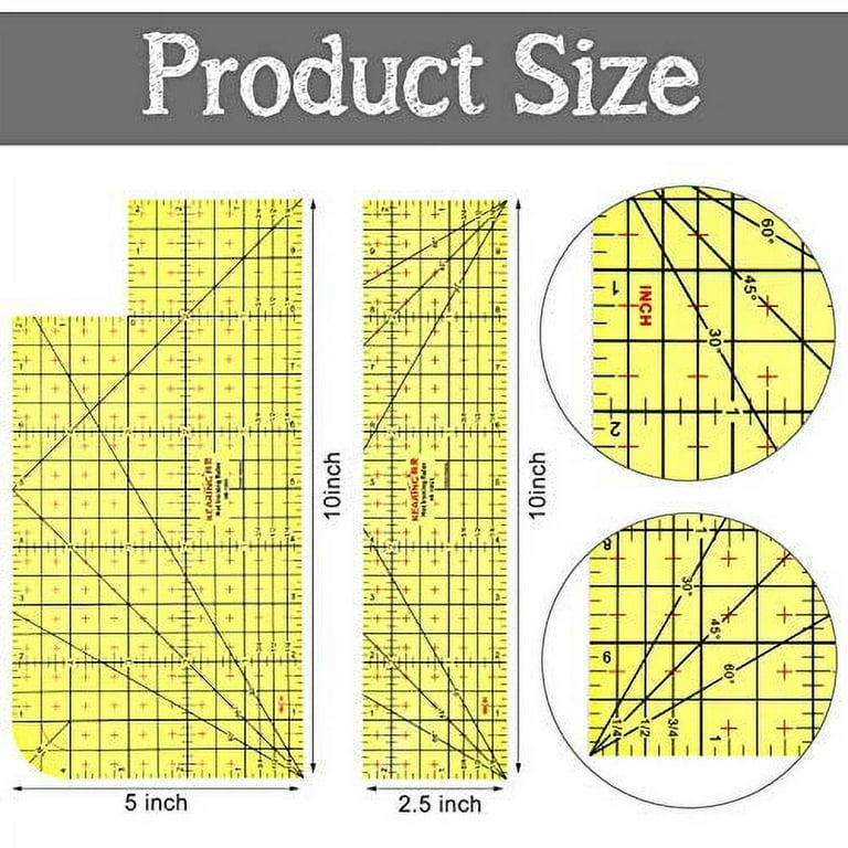 2 Pieces 2021 New Inches Hot Hem Sewing Ruler Hot Iron Ruler Hot Hemmer  Pressing Tool Heat Resistant Ruler Sewing DIY Tools Measuring Quilting  Press Handmade for Electric Iron Home Clothing Making() 