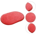 thumbnail image 3 of Matsuzay Alfombrilla antideslizante para baño, alfombra para puerta ovalada de terciopelo ártico, absorbente y resistente al desgaste, alfombrilla Juegos de accesorios de baño rojo Matsuzay HA0065-04, 3 of 6
