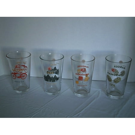 Gift Set (Set of Four), (1) Fat Tire Amber Ale Glass By New Belgium Brewery,USA