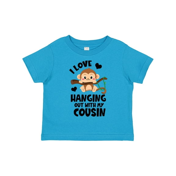 Inktastic Monkey I Love Hanging out with My Cousin Boys or Girls Toddler T-Shirt