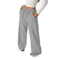 thumbnail image 5 of XINXIAOO Teen Sweatpants Elastic Waist Straight Leg Pants With Pockets Girls Athletic Pants Grey Pants Youth Athletic Pants 15-16 Years, 5 of 6