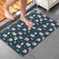 thumbnail image 4 of Dark Blue Star Fairy Pattern Bathroom Rugs Mat,Non Slip Microfiber Bathroom Rug,Rubber Backing,Soft Bathroom Mats for Bathroom Floor,Tub and Shower,20x32in(50x80cm), 4 of 5