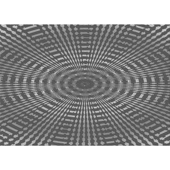 Ahgly Company Indoor Rectangle Patterned Dark Gray Area Rugs, 4' x 6'