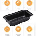 thumbnail image 3 of Loaf Pan, Bread Loaf Baking Pan, Loaf Bread Baking Pan, Loaf Baking Pans Set Of 1 Loaf Pans - Gold, 3 of 5
