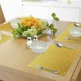 thumbnail image 4 of Ambesonne Yellow Place Mats Set of 4, Ombre Like Beer Glass, Standard Size, Yellow, 4 of 6