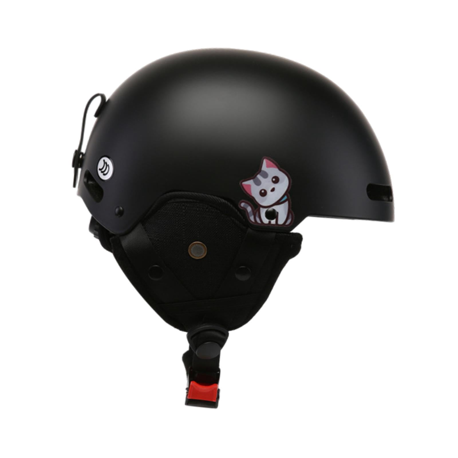 colaxi Ski Helmet Adjustable Portable Snow Helmet for Bicycling Biking Road Cycling Black