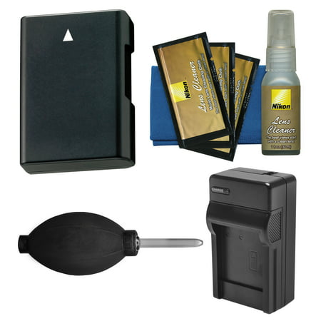 Essentials Bundle for Nikon D3200, D3300, D3400, D5200, D5300, D5500, D5600 Camera with EN-EL14 Battery & Charger + Cleaning Kit