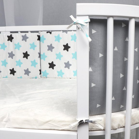 Cama de bebé, parachoques de cuna, patrón de impresión, ropa de cama para bebé, mesita de noche, guardián de cuna, decoración de habitación de bebé, cubierta de barrera anticolisión para niños
