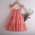 thumbnail image 2 of Ketyyh-chn99 Summer Dresses 2024 Short Sleeve Dress for Girls Summer Beach Casual Sundress Pink,12-18 Months, 2 of 5