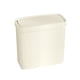 thumbnail image 1 of Cubo de basura delgado con tapa a presión, ligero y apto para inodoro. Crema blanca, 1 of 9