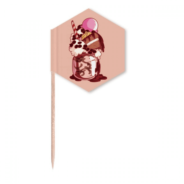 Cake Biscuit Chocolate Ice Toothpick Flags Cupcake Picks Party Celebration