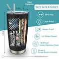 thumbnail image 2 of Veteran Gifts for Men - Veteran Day Gifts for Him - Army Veteran Gift for Marine Corps/Air Force/Navy, 20 oz Stainless Steel Tumbler, 2 of 6
