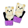 thumbnail image 1 of Guantes de invierno Sunnimix para mujer con pantalla táctil zorro blanco, 1 of 7