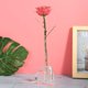 thumbnail image 4 of Un marco de exhibición de rosas acrílicas, marco de rosas con forma de corazón de una sola rosa real, marco de rosas con base de plantas artificiales, utilizado para decoración de habitaciones familiares ER, 4 of 5
