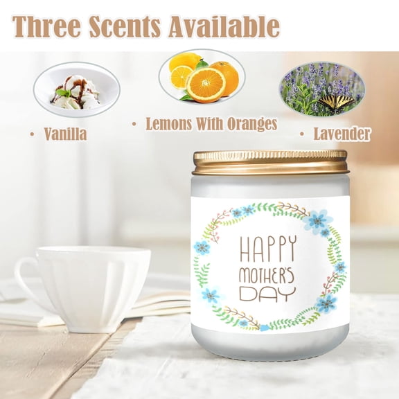 Vanilla Scented Candle - Mother's Day - Fern Wreath – Home Fragrance Candle