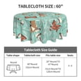 thumbnail image 5 of XMXT Waterproof Round Table Cloth, Fluttering Butterfly Print Tablecloth Polyester Table Cover for Home Kitchen Dining Party Room Decor, 60 inches, 5 of 8