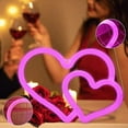 thumbnail image 4 of Morttic Heart Neon Sign, Battery Operated or USB Powered LED Neon Light for Party, Home Decoration Lamp, Valentine's Day, Party, Wedding,Mother's Day, Bedroom Decor (A), 4 of 7