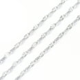 thumbnail image 2 of 1m 3.28 Feet 304 Stainless Steel Dapped Chains Link Chains Soldered Stainless Steel Color 3x1.5x0.2mm, 2 of 2