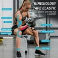 thumbnail image 5 of 3 Pack Kinesiology Tape, Water Resistant Muscle Support Adhesive Sport Tape for Pain Relief, Cotton Elastic Athletic Tape for Joints, Knee, Ankle, Shoulder, Wrist - Tan 1 inch 16.25 foot, 5 of 6