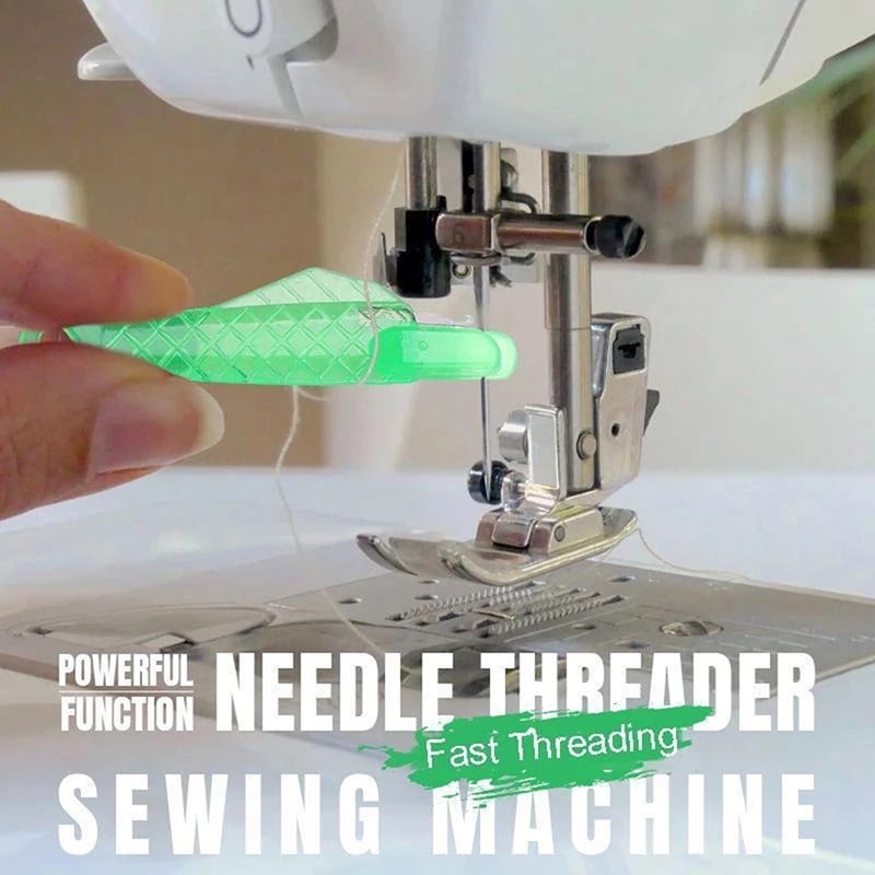 Bluelans 50x Silver Tone Wire Loop DIY Needle Threader Stitch Insertion Hand Machine Sewing Tool 