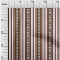 thumbnail image 1 of oneOone Cotton Cambric Brown Fabric Stripe Ikat Fabric For Sewing Printed Craft Fabric By The Yard 56 Inch Wide, 1 of 4