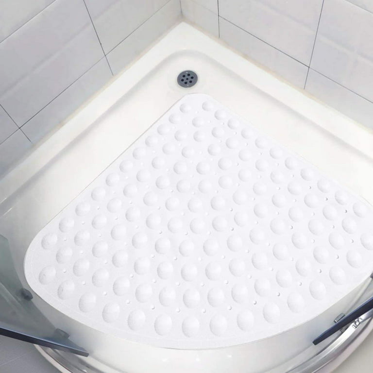  Sector Corner Shower Mat Non-Slip Mildew Resistant Quadrant Bath  Mat Antibacterial Suction Mat for Shower or Bathtub, Anti-Slip Bathtub Mat,  : Home & Kitchen