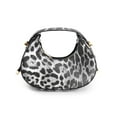 thumbnail image 2 of PULLIMORE Mini Leopard Print Hobo Bag – Textured PU Leather, Adjustable Strap, Small Crossbody Purse for Women, 2 of 7