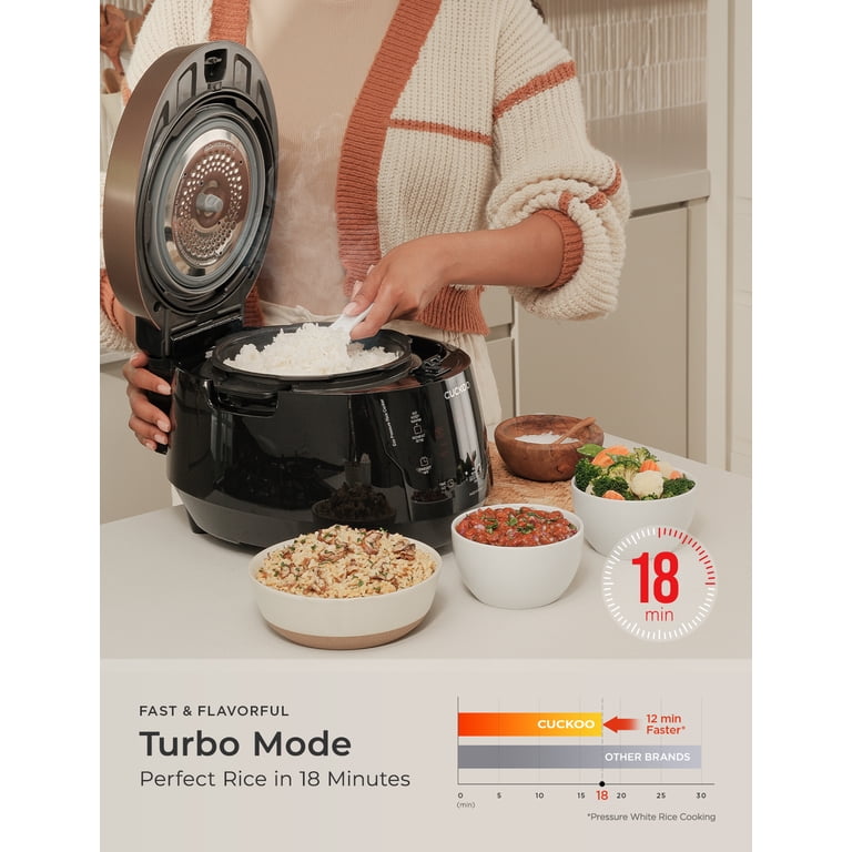 Cuckoo, High Pressure Rice Cooker, CRP-P0609S, 6-Cup Uncooked