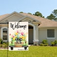 thumbnail image 2 of Jbralid Welcome Garden Flag With Flower Truck Design For Spring Summer Home Outdoor Garden Yard Door Decor 12x18 inch, 2 of 5