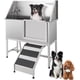 thumbnail image 1 of Estación de Baño para Perros con Escaleras, Tina Profesional de Acero Inoxidable de 34" para Grooming de Mascotas, 1 of 6