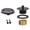 Black, variant on Bathtub Tub Drain Conversion Kits Assembly Tub Drain Stopper with 2-Hole Overflows Faceplate Bathroom Tub Drain Part