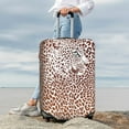 thumbnail image 5 of Cauagu Leopard Brown Print Travel Luggage Cover,Travel Dust-proof Suitcase Cover Softside Suitcase Protector for 18-32inch,Not Included Suitcase, 5 of 8