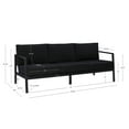 thumbnail image 4 of Linon Arlington Outdoor Sofa, Black, 4 of 13