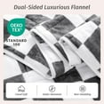thumbnail image 2 of Flannel Fleece Weighted Blanket for Adult Twin Size 15 lbs, Dual Sided Luxurious Checkerboard Grid Heavy Blankets, Ultra Soft Throw Blanket, Plaid Grey, 48 x 72 inches, 2 of 15