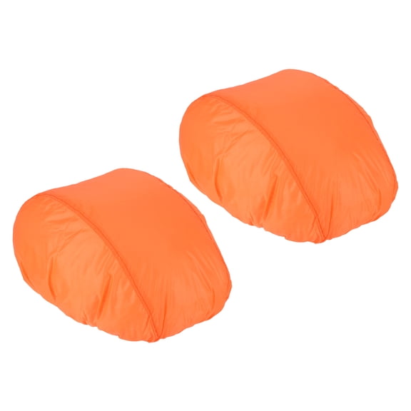 Uxcell Cycling Bicycle Helmet Cover Motorcycle Helmet Rain Cover Waterproof Ride Gear Helmet Cover Orange 2 Pack