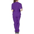 thumbnail image 4 of Garbnen Women's Scrubs Set Stretch V-Neck Women's Scrub Tops & Cargo Pants Nurse Uniform with Pockets, 4 of 4