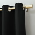 thumbnail image 2 of Mainstays Blackout Grommet Single Curtain Panel, 1 Panel, Black, 40"W x 95"L, 2 of 8