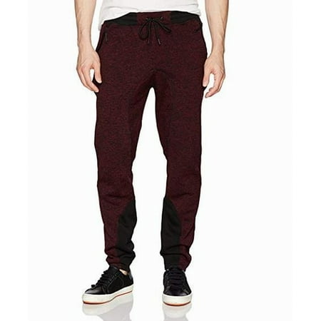 Mens Medium Fleece Marled Jogger Stretch Pants M - Walmart.com