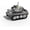 Wilderness F4 Tank (Gray), variant on Building Blocks Armored Phantom Model Kit (4 Styles), Mini Cute Set with Rotating Turret & Simulated Tracks,Develop Hands- Skills (Wilderness F4 (Gray))
