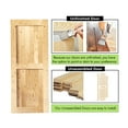 thumbnail image 4 of Homacer 5-in-1 32in x 80in Pine Wood Frame Barn Door without Installation Hardware Kit, 4 of 6