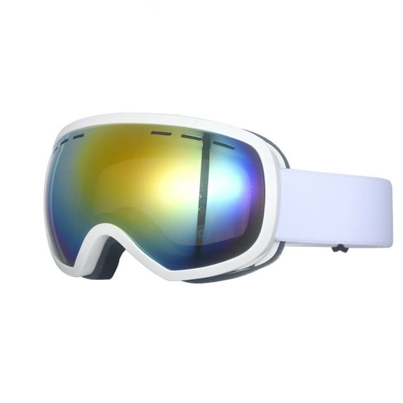 Ski Goggles,Snow Snowboard Goggles Men Women Snowmobile Skiing Skating,Skiing Snowboard Anti Fog UV Protection (white)