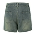 thumbnail image 4 of vigerkar Womens Mini Denim Skirt Mid Waist Dress Low Waist Y2k Cute Jean Skirts Blue, XXXL, 4 of 9